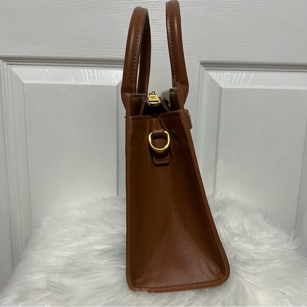 💗 Brown Patterned Handbag - Picture 2 of 12